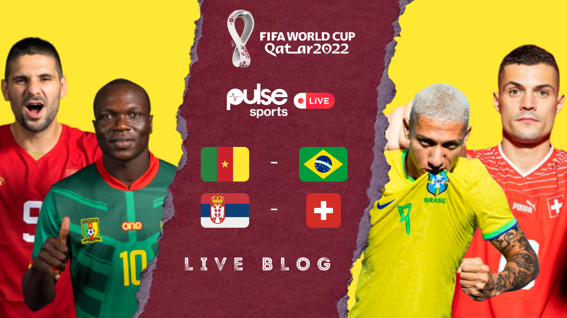 Qatar 2022 World Cup Day 13 Live Blog: Cameroon vs Brazil, Serbia vs Switzerland