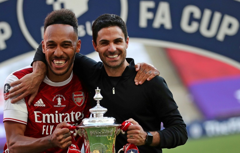 Aubameyang played a key role in Arteta's only trophy as a manager.