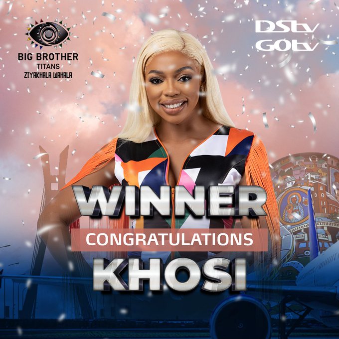 Khosi wins 'BBTitans', goes home with $100k