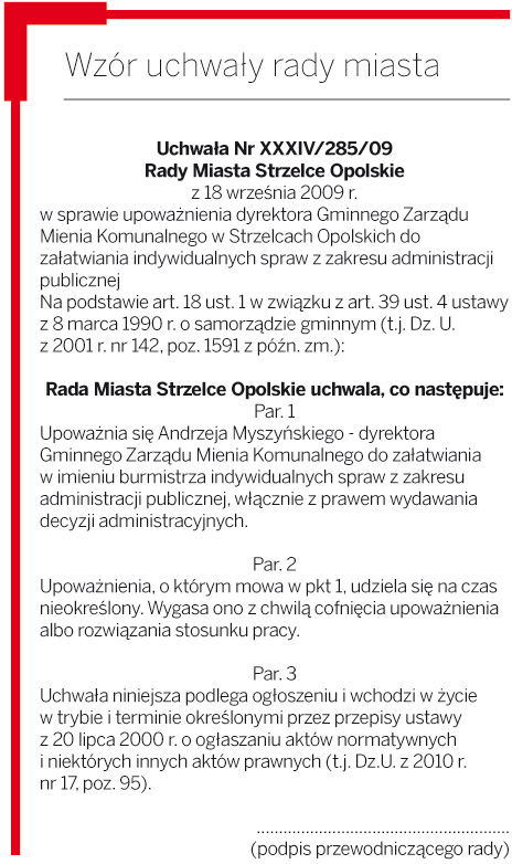 Upoważnienie do wydawania decyzji nie wygasa w przypadku zmiany na  stanowisku wójta - GazetaPrawna.pl