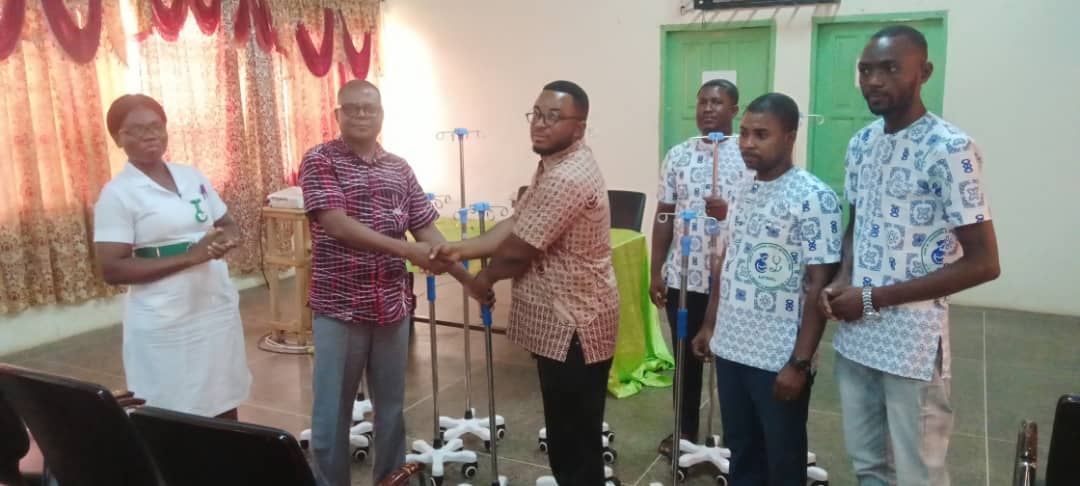 UPNMG donates drip stands to the Volta Regional Hospital