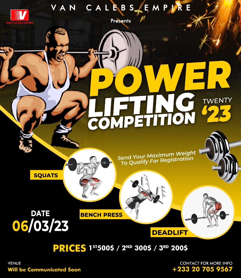 Powerlifters to do battle at 2023 Powerlifting Competition