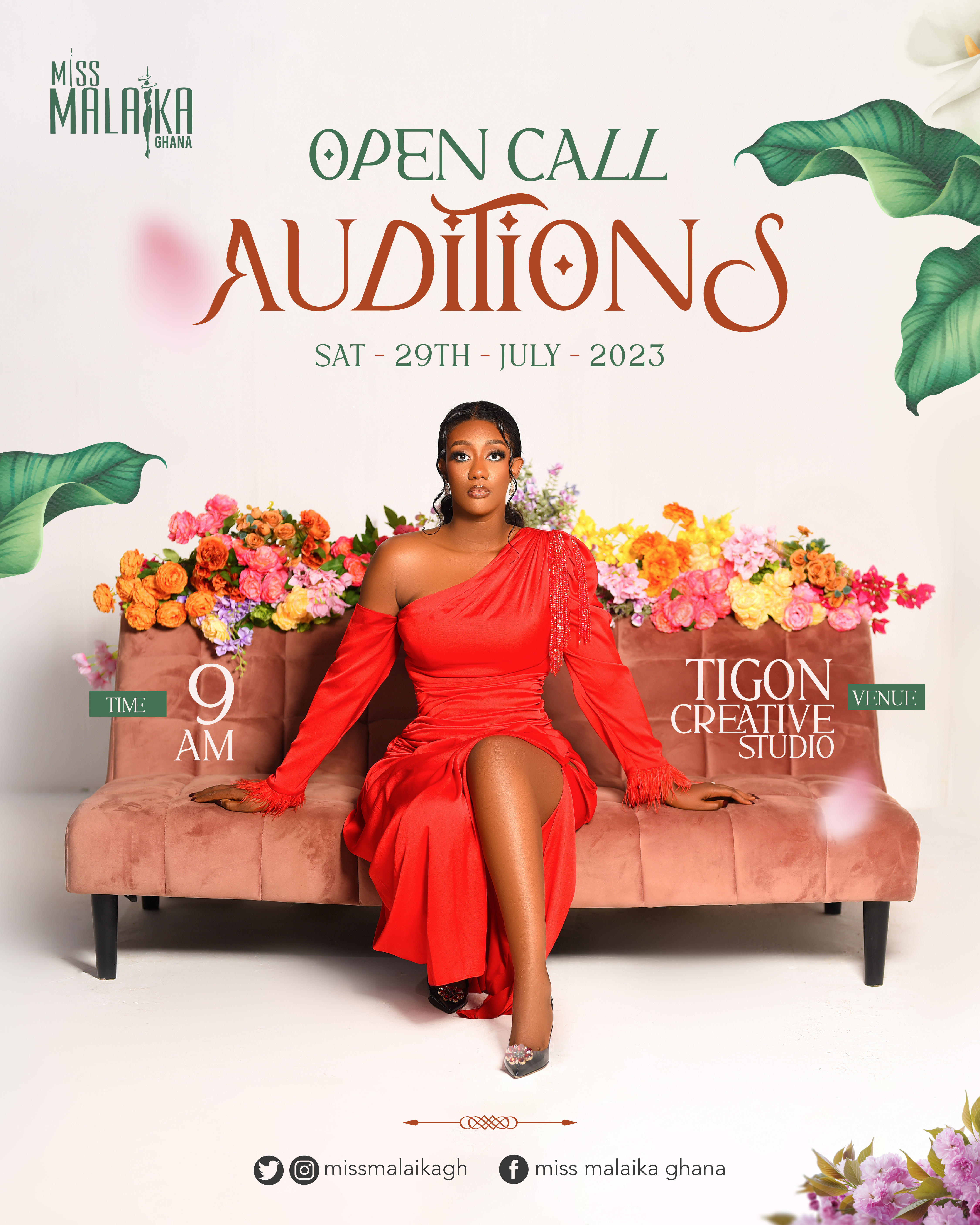 Miss Malaika Ghana 2023 auditions beckons! welcome to the #BloomSeason