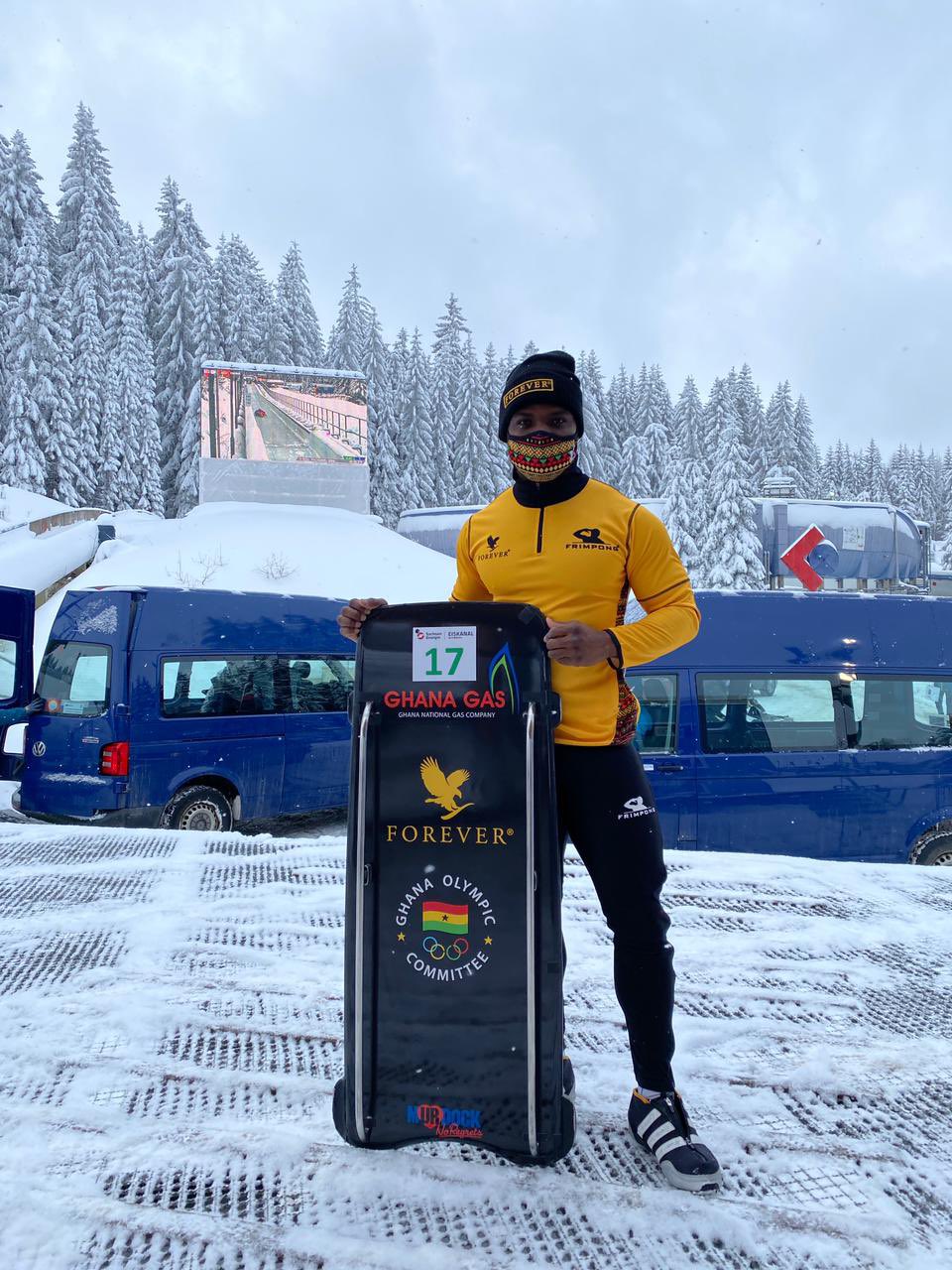 Akwasi Frimpong revels in representing Ghana at 2024 Skeleton World Championships