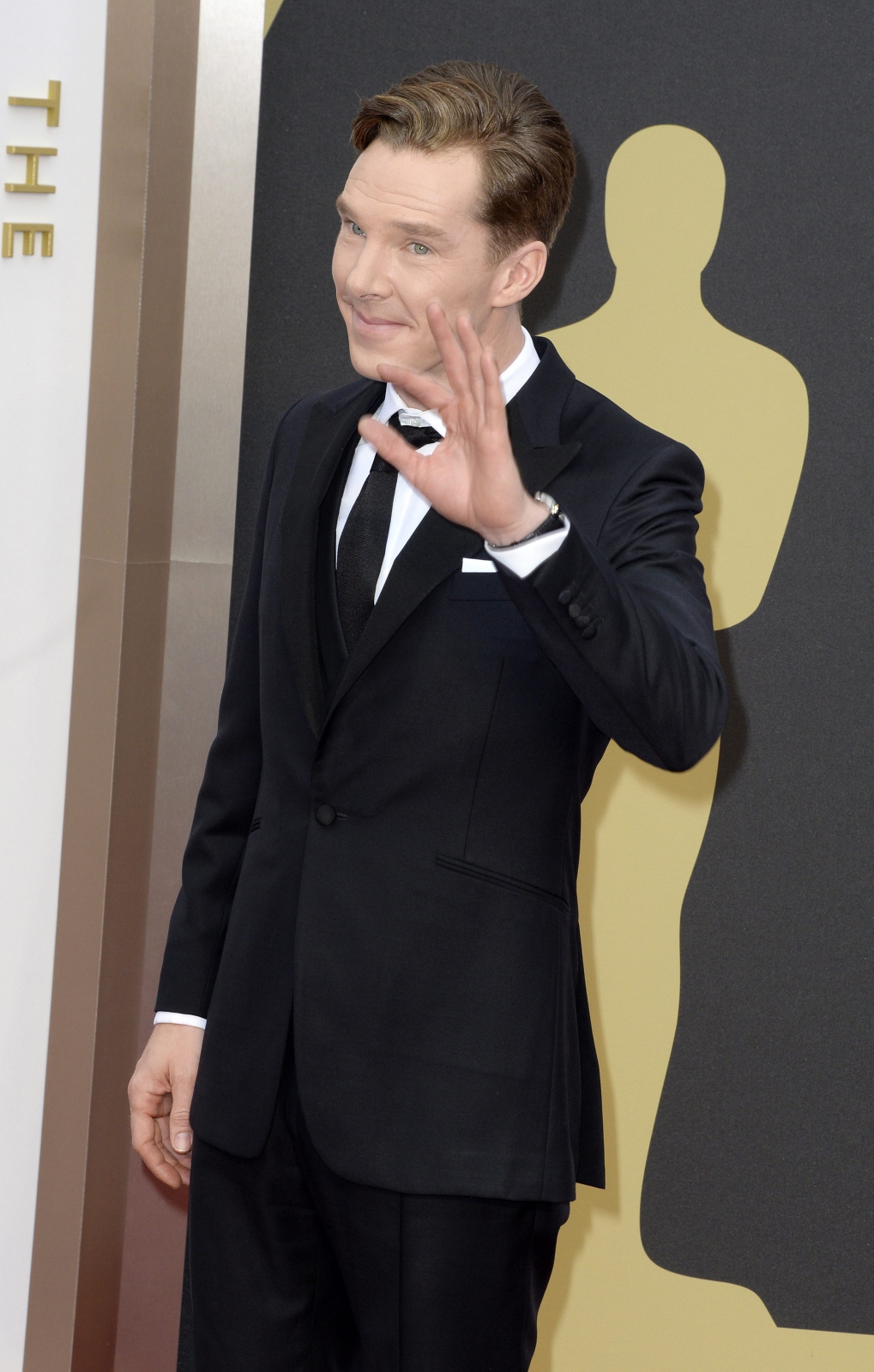 Benedict Cumberbatch na gali Oscarów 2014