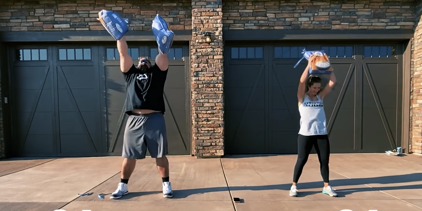 Brian Shaw Takes On His Wife In A Toilet Paper Home Workout Challenge Pulse Nigeria