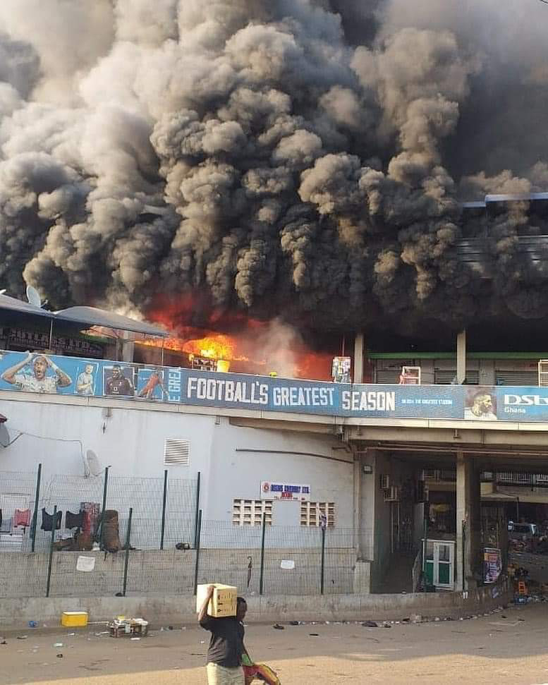 Trader cooking in her shop caused Kejetia Market fire – Bawumia reveals