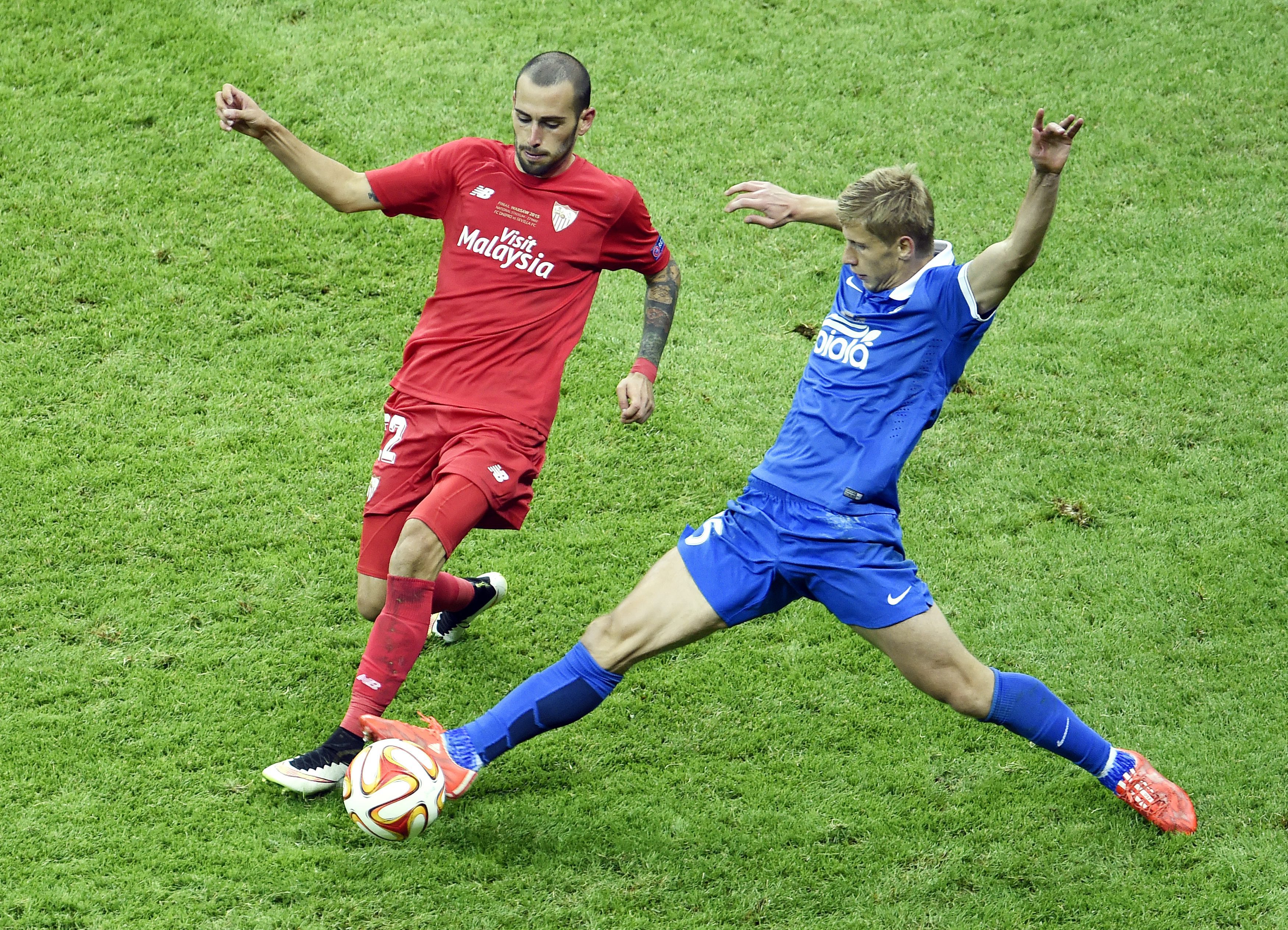 Grzegorz Krychowiaka w barwach Sevilli wygrał Ligę Europy