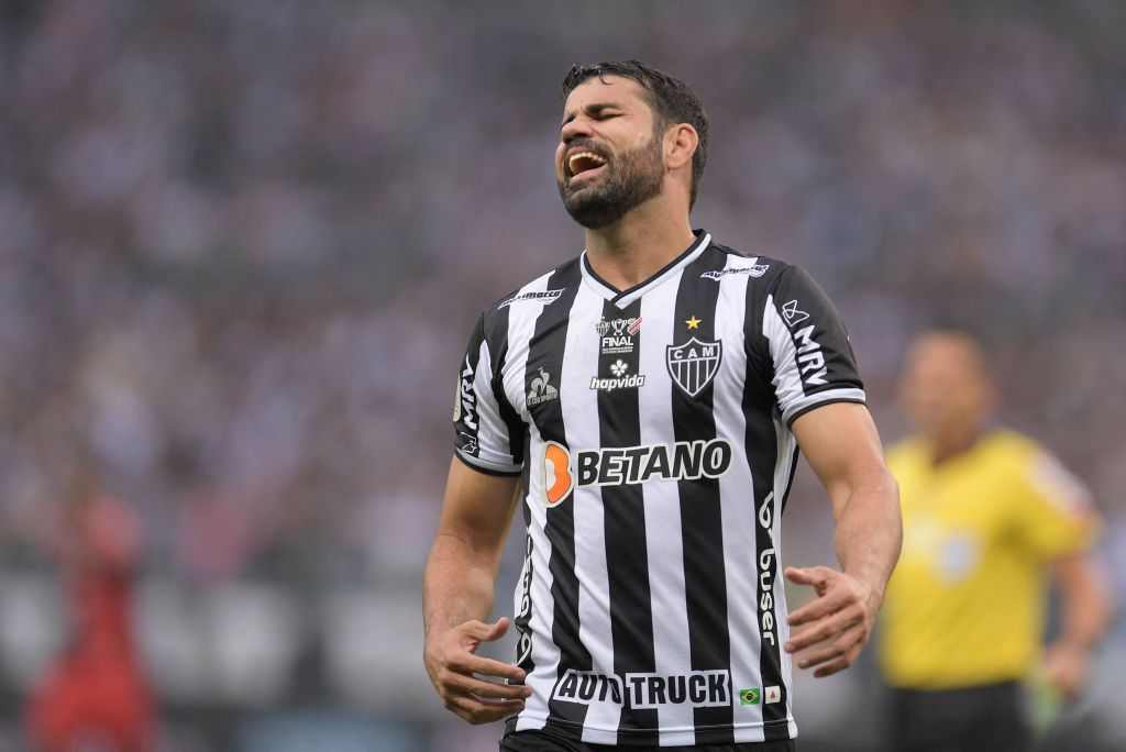 Costa in the colours of Atletico.