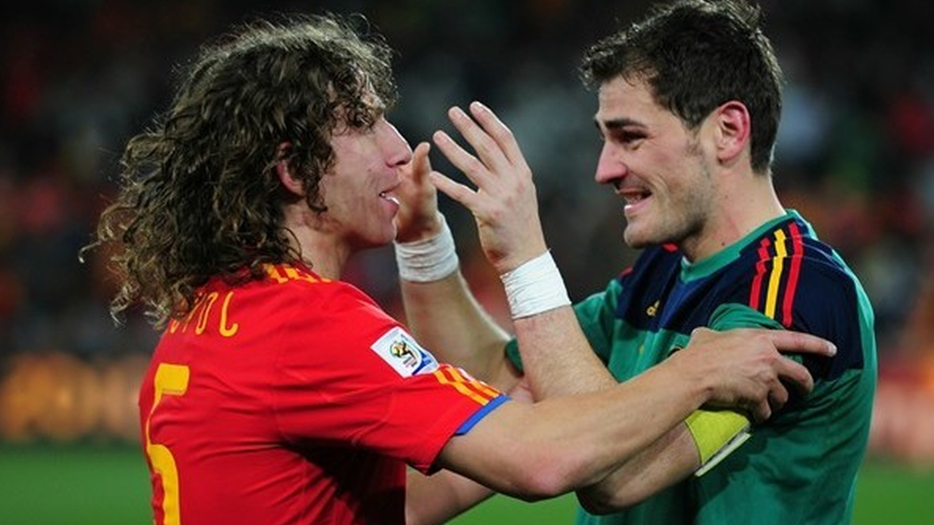 Iker Casillas and Carles Puyol