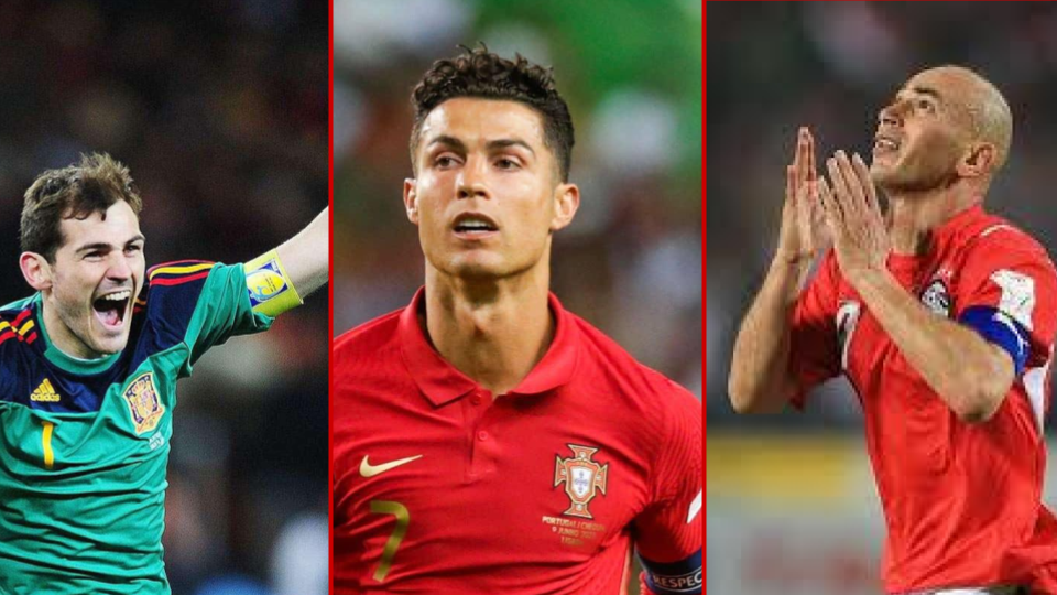 Top 20 most capped players in the world