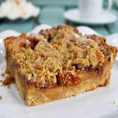 Morzsás almás pite