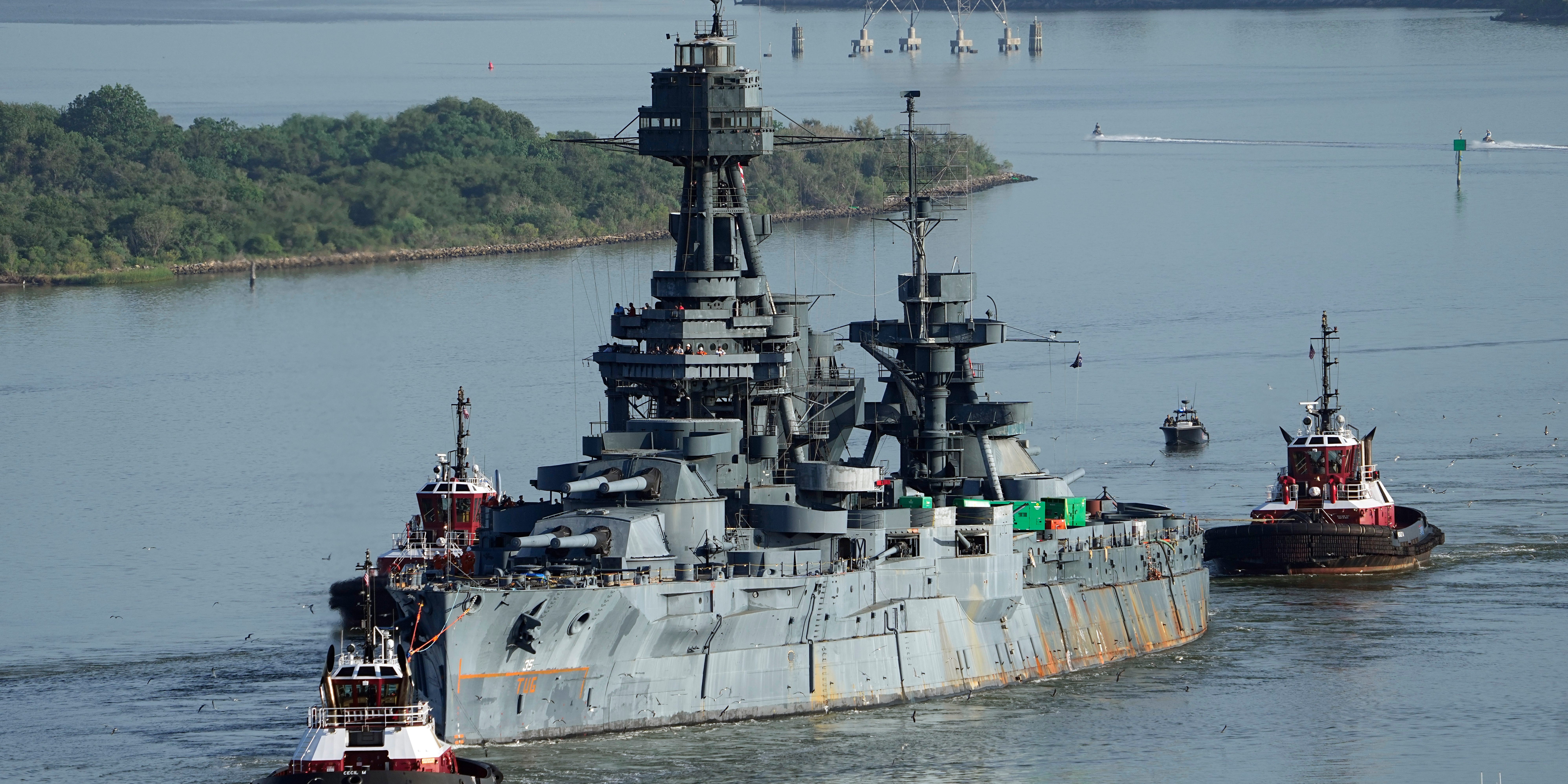 A last-of-its-kind battleship that fought in both world wars is on
