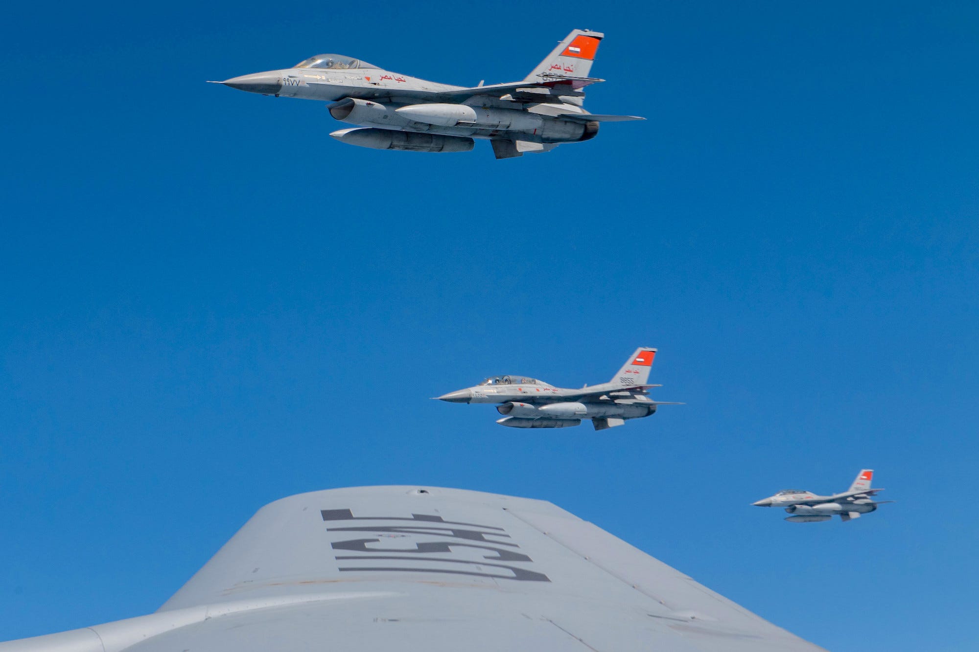 Egyptian Air Force F-16s over northern Egypt in September 2021.US Air Force/Senior Airman Derek Seifert