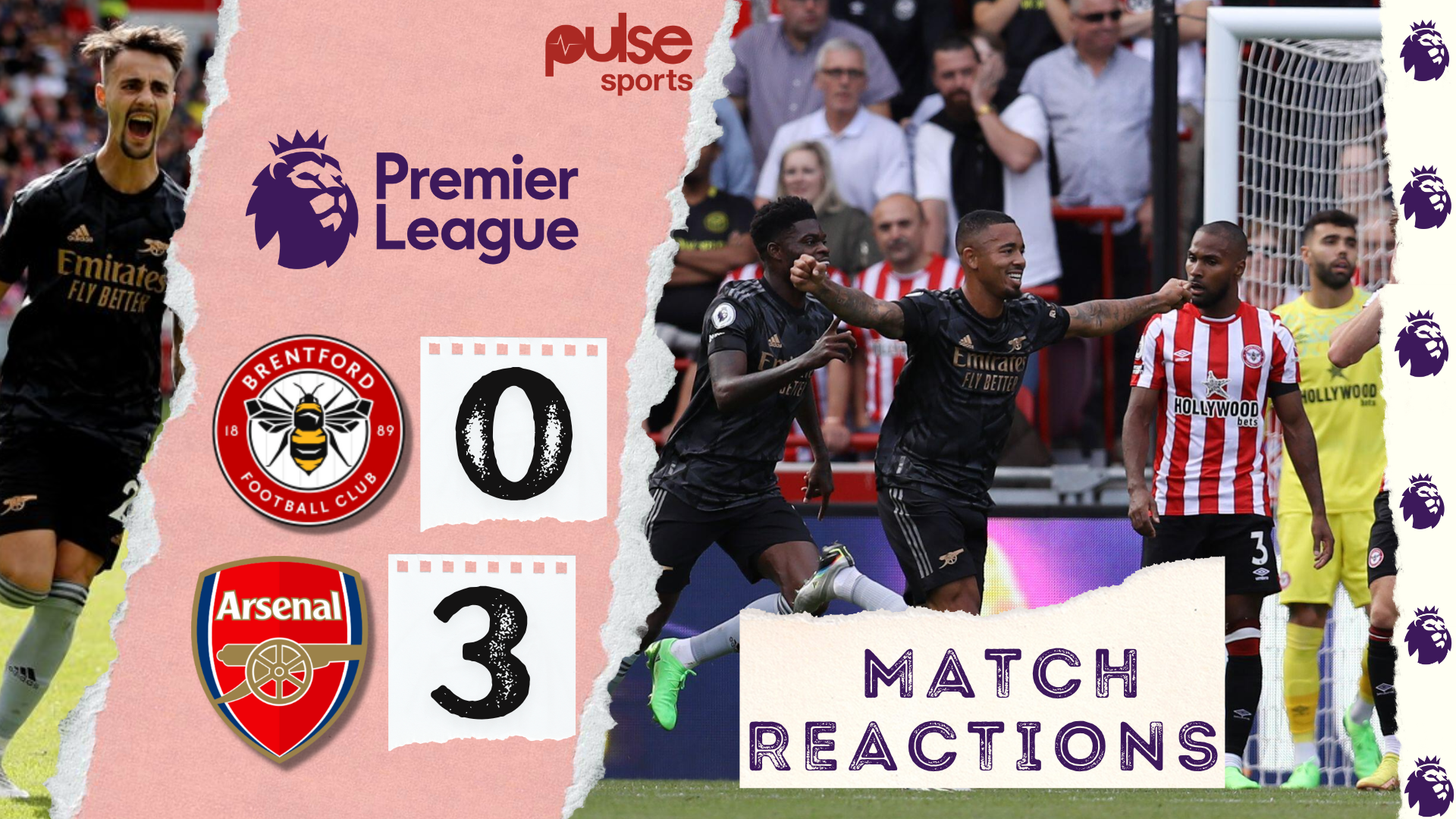 Social media reactions to Arsenal's 3-0 win over Brentford on Sunday