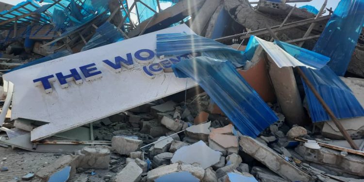 7 critically injured as church building collapses at Old Bortianor