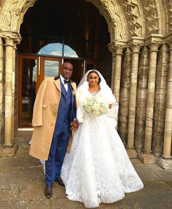 Check out how Rita Dominic and her husband looked at their traditional wedding.