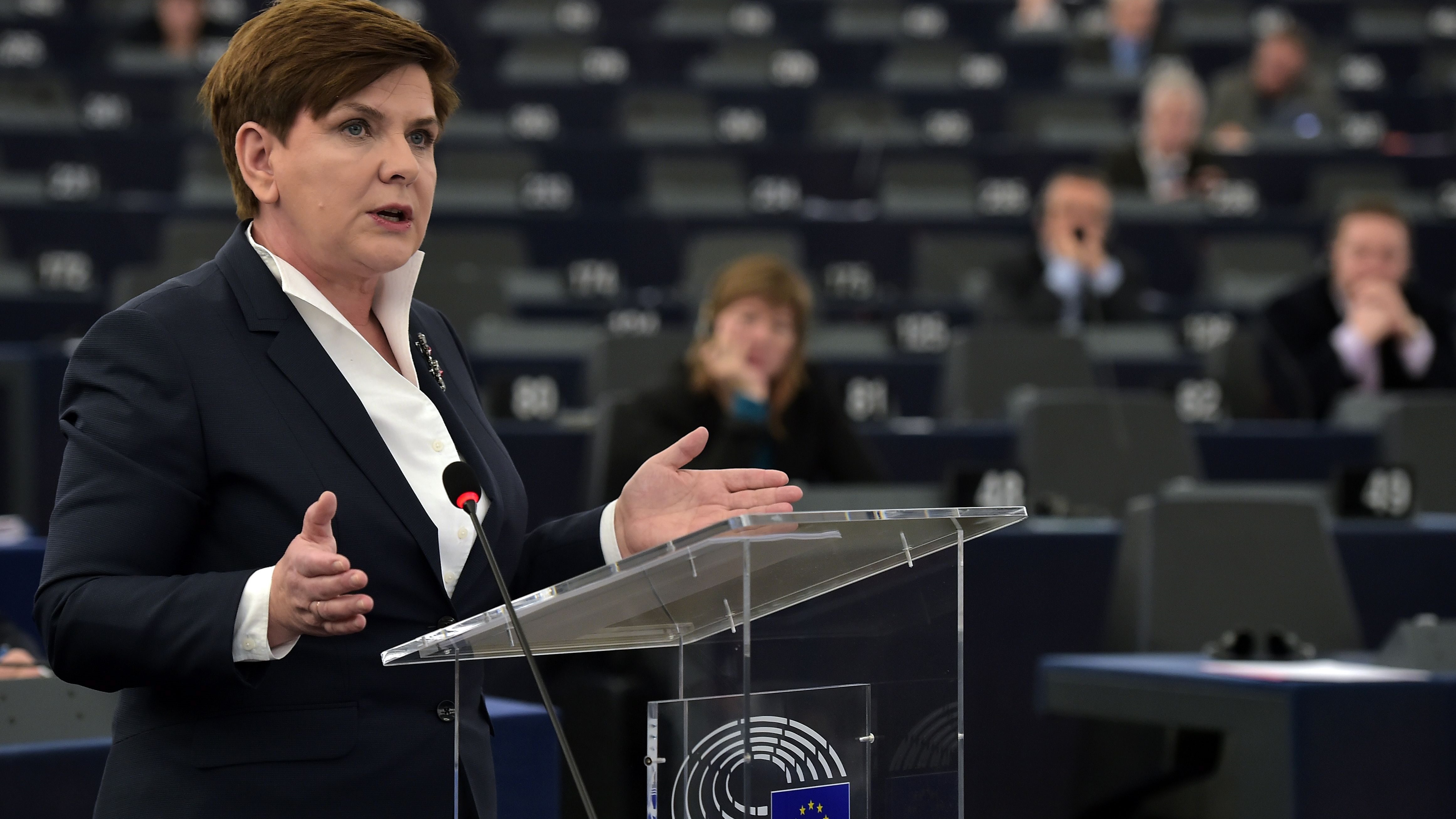 Beata Szydło w Parlamencie Europejskim