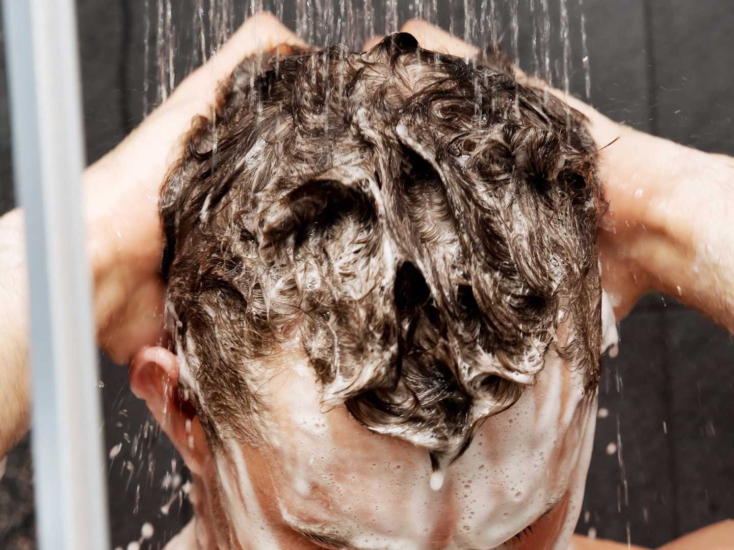 Image result for man washing hair