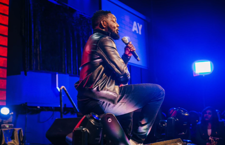 The big sin of AY's Hurricane Katrina joke is failing to find an interesting landing spot [Instagram/@aycomedian]