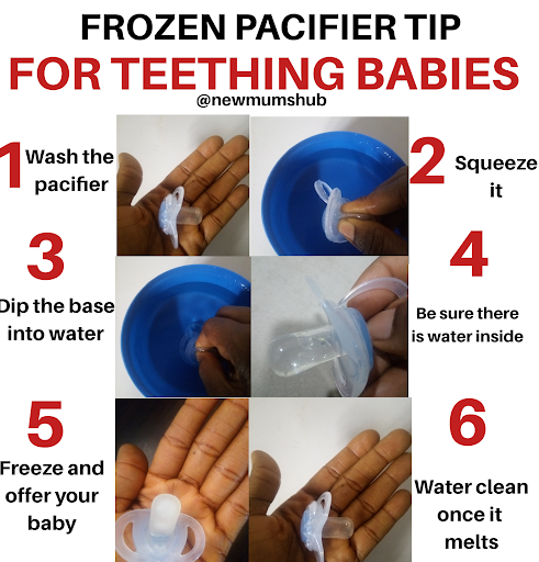 freeze pacifier teething