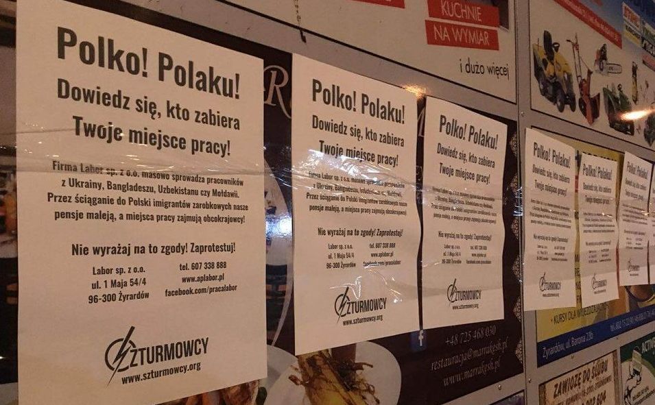 Polko! Polaku! Dowiedz się, kto zabiera Twoje miejsce pracy!". Nagonka na  Ukraińców w Żyrardowie - Dziennik.pl