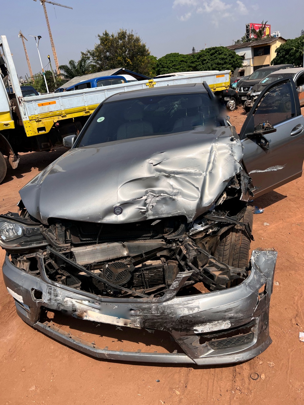 Eugene Osafo Nkansa ‘Nkonkonsa’ involved  in car accident (PHOTOS)