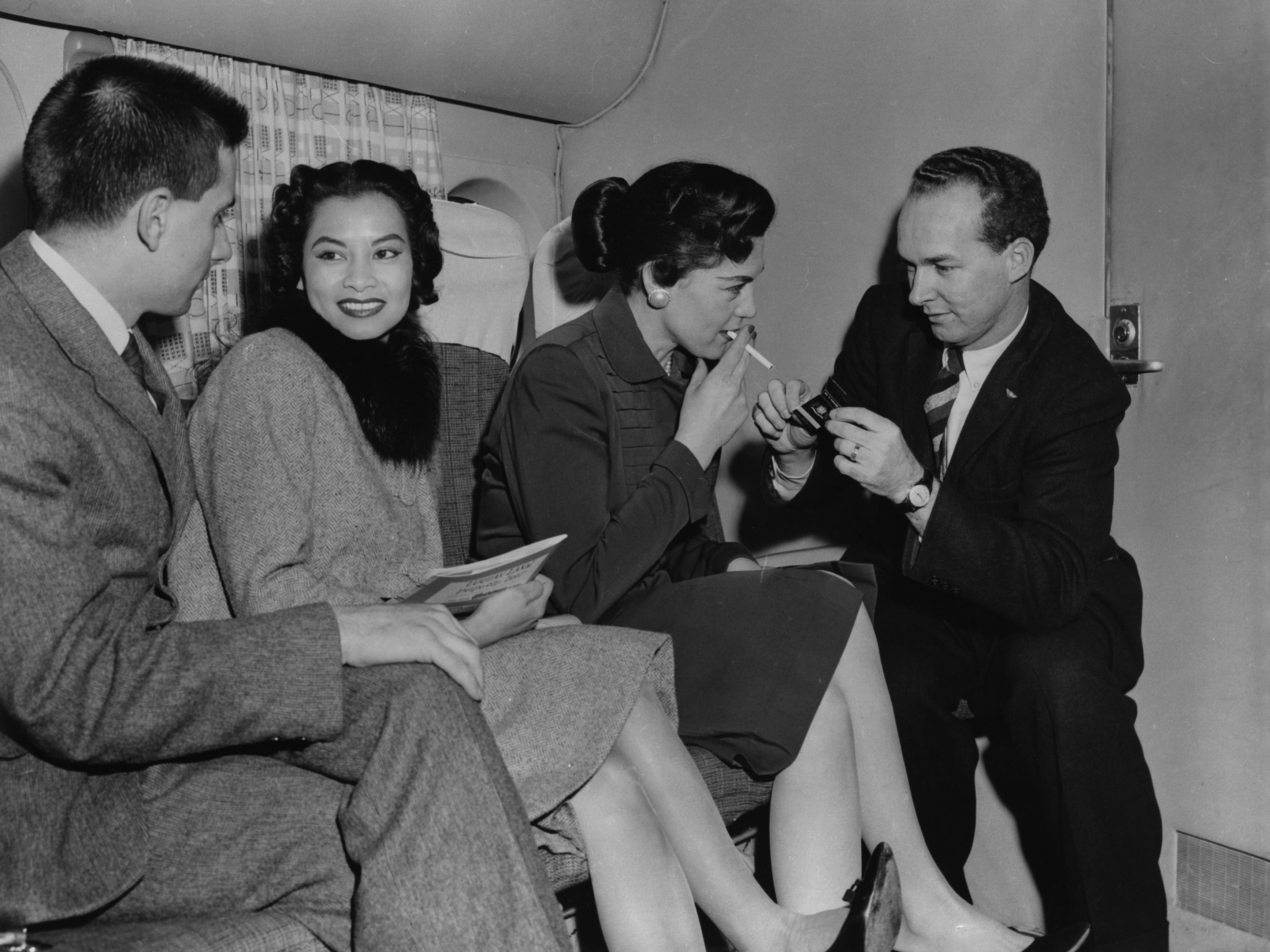 when were cigarettes banned on planes It's been 20 years since smoking was completely banned on all US flights.  Here's how smoking on planes went from normal to banned