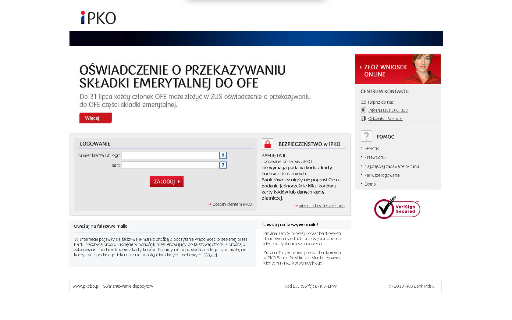 PKO BP - fałszywy mail, który wyłudza dane