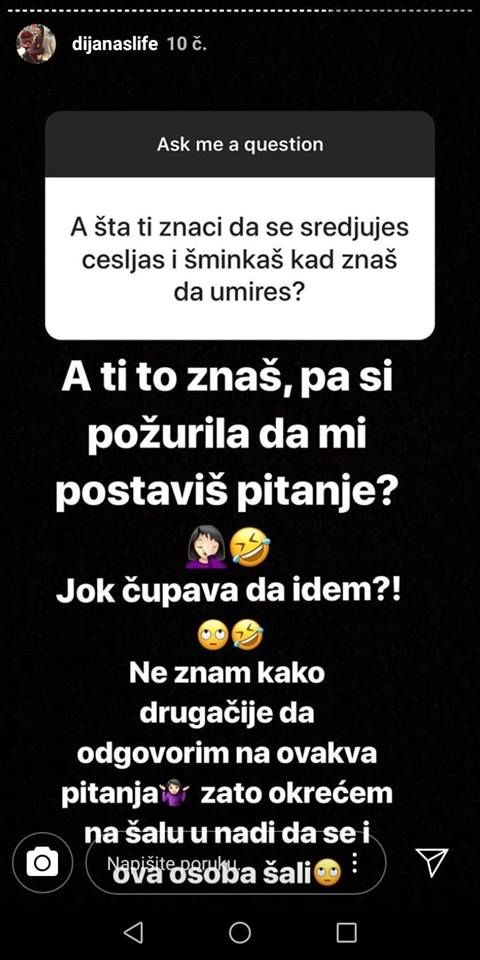 Jezivo pitanje upuÄeno Dijani