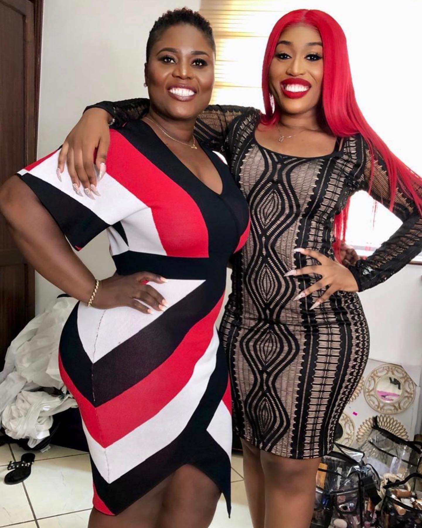 Fantana with her mother