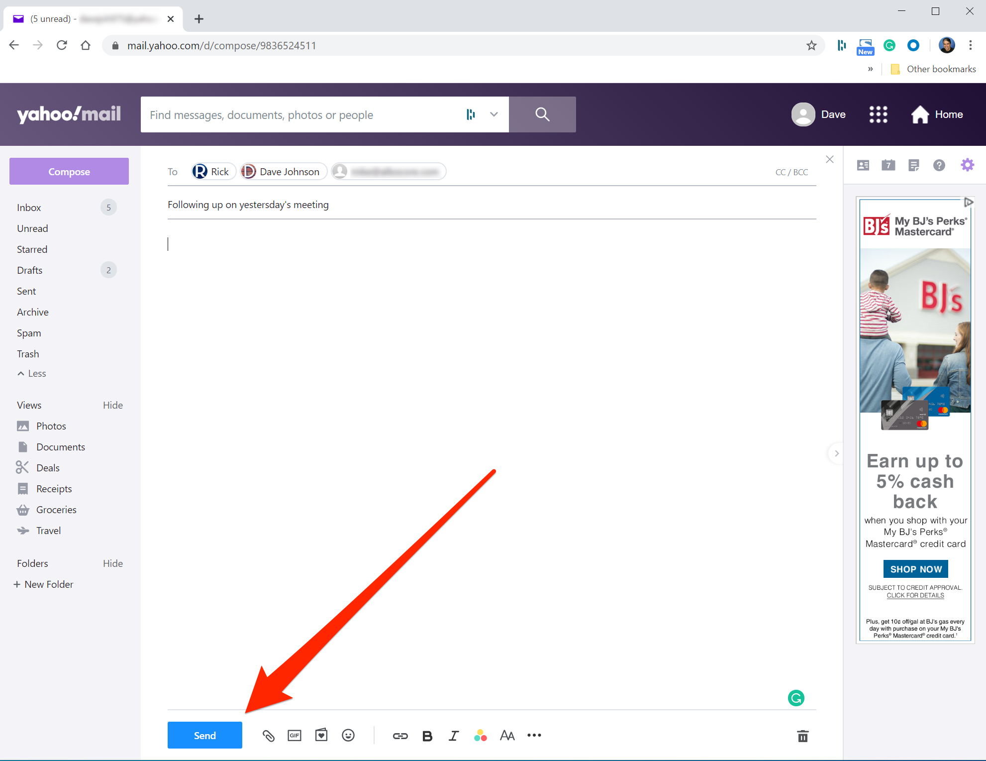 How To Send An Email On Yahoo From Your Computer Or Mobile Device Using 