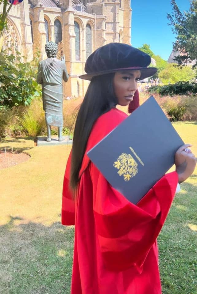 Tiwa Savage bagged her doctorate degree from University of Kent