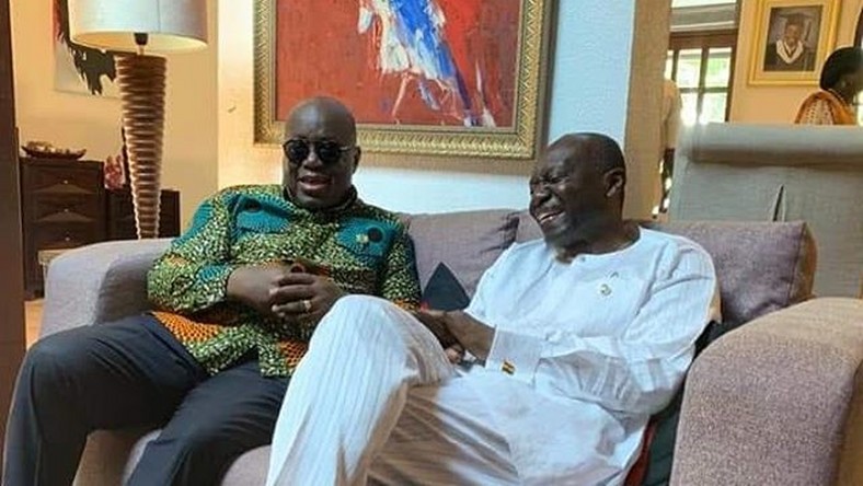 Ken Ofori-Atta with Nana Addo