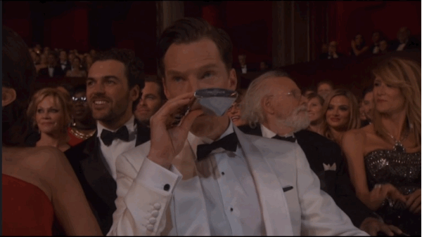 Najlepsze oscarowe reakcje: Benedict Cumberbatch