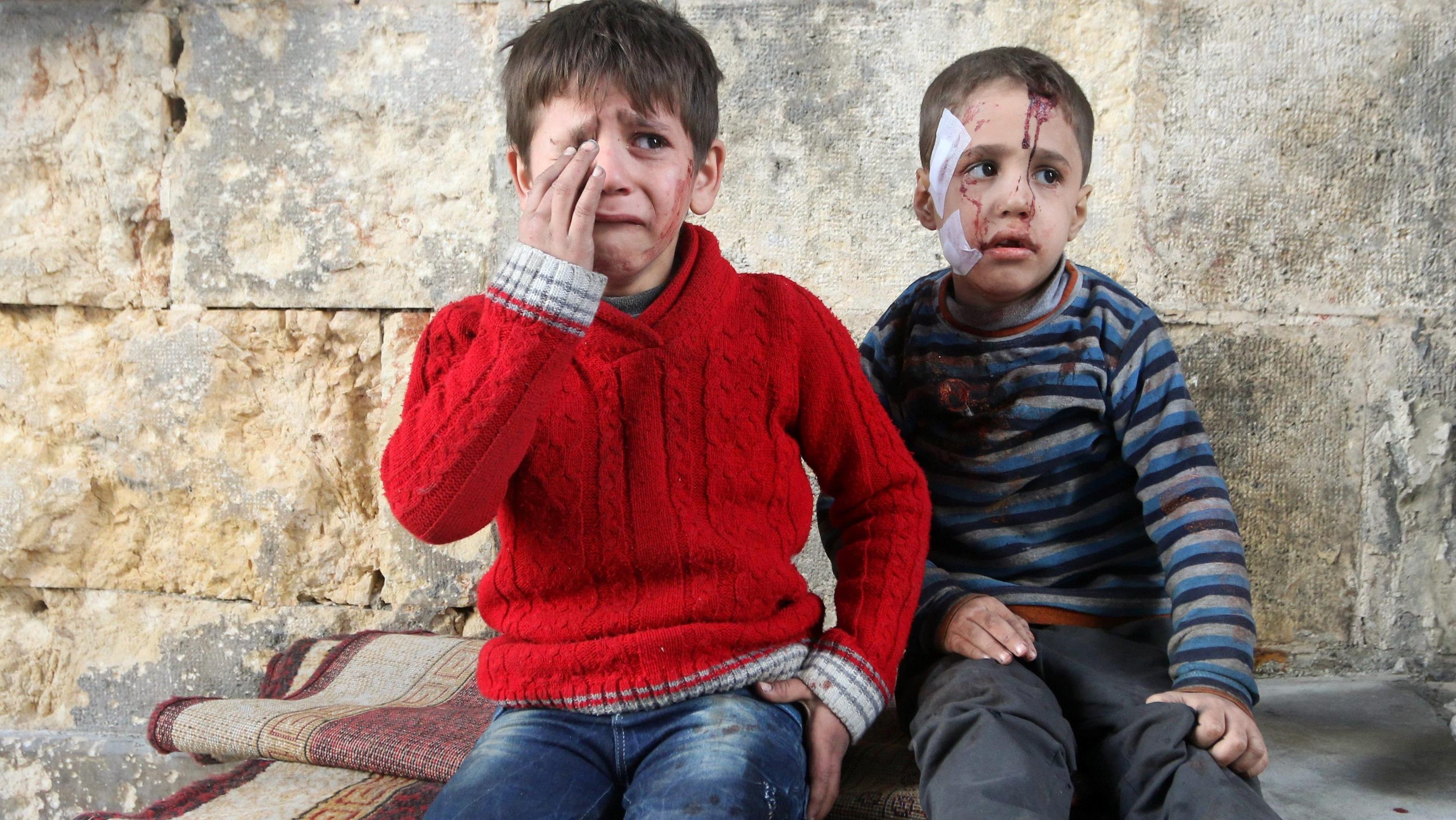 Znalezione obrazy dla zapytania Dzieci w Aleppo