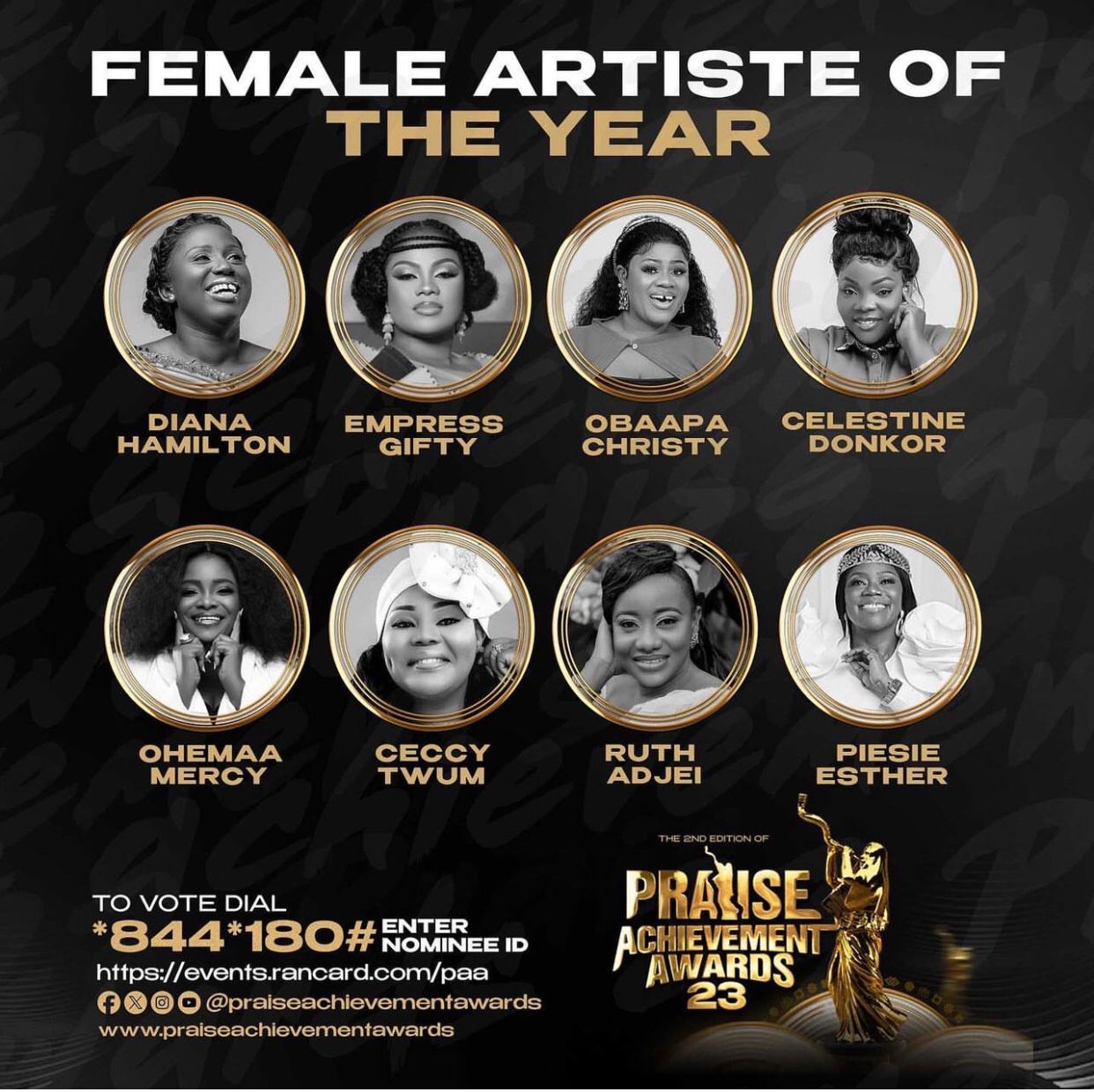 Ruth Adjei nominated as female artist, vocalist of the year at Praise Achievement Awards