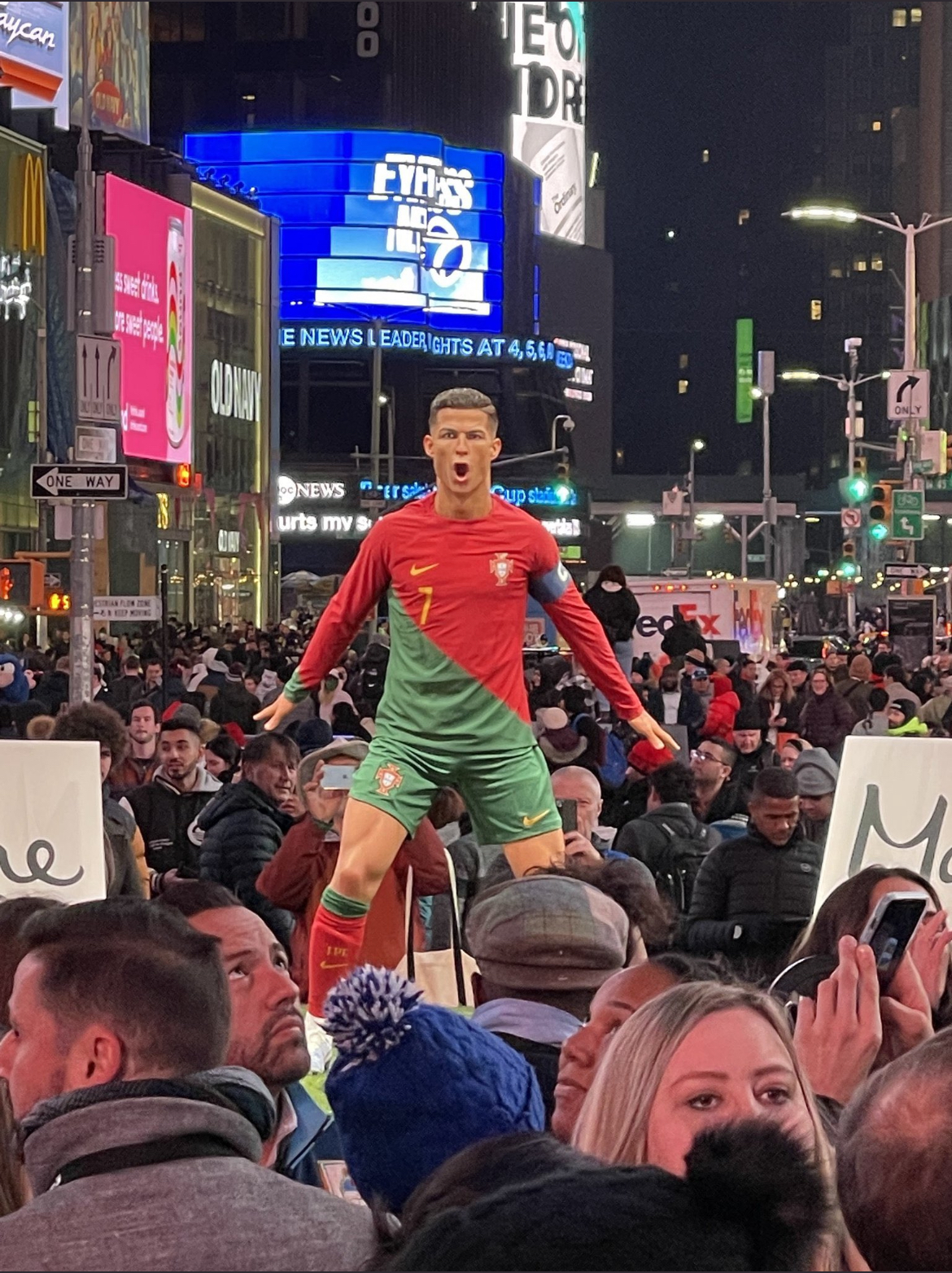 Ronaldo wax figure unveiled in New York