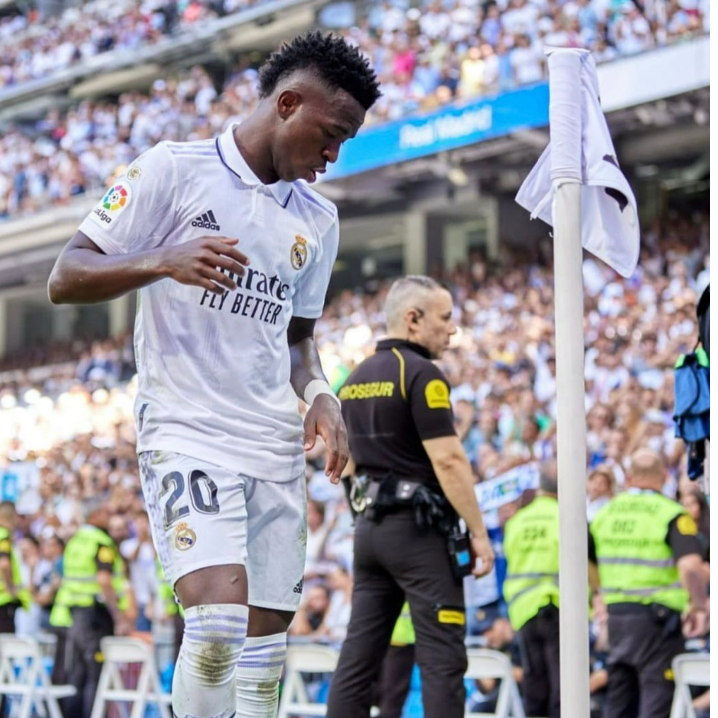 Vinicius celebrated his goal against Mallorca with a dance