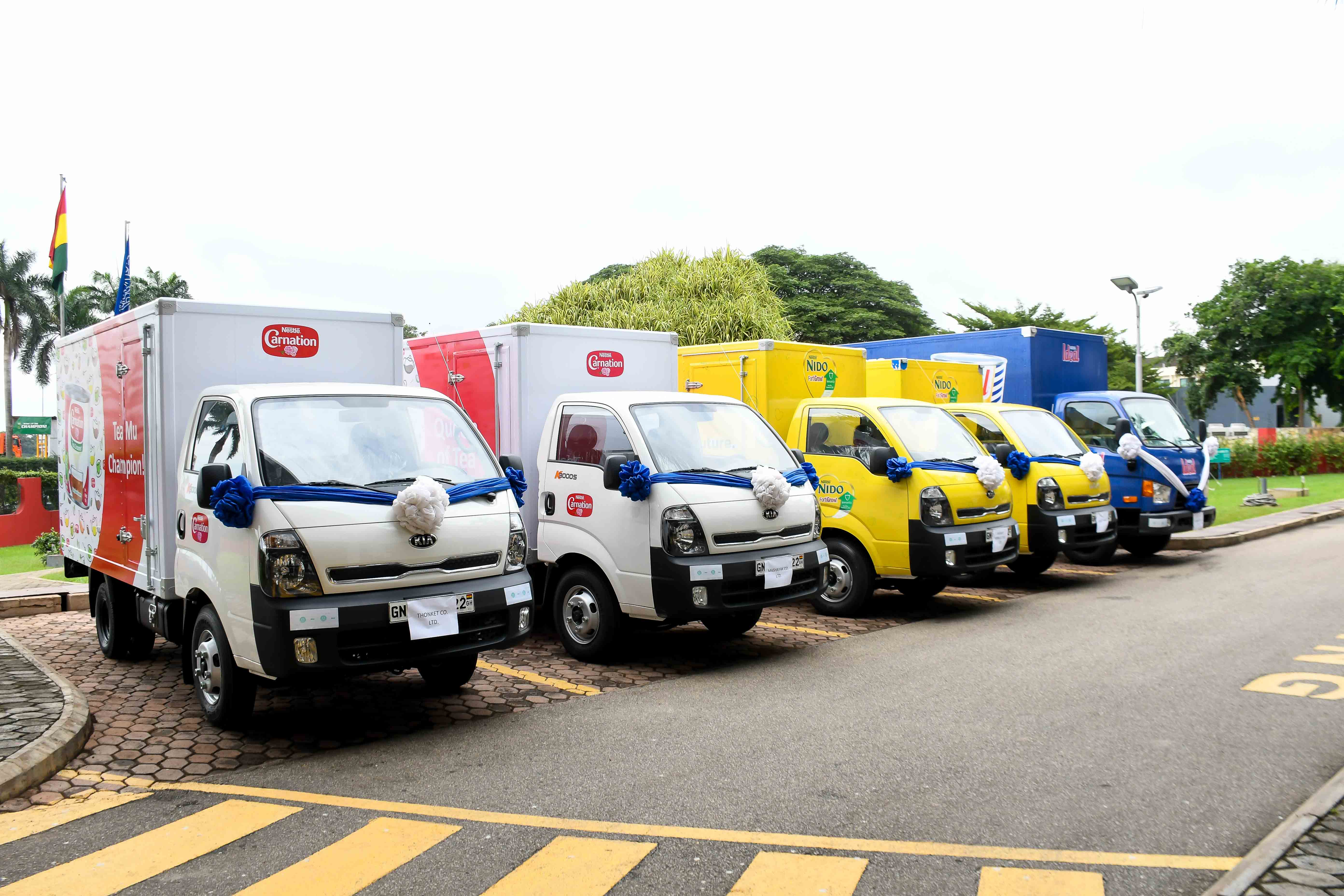 Five Nestlé distributors awarded commercial trucks