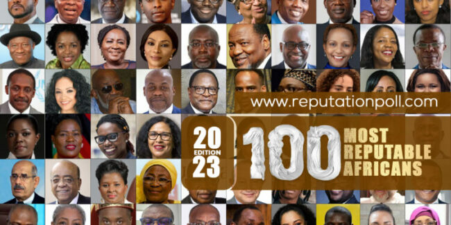 Reputation Poll International announces \'100 Most Reputable Africans\' in 2023