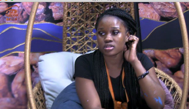 Cee-C during her diary session on Big Brother Naija 