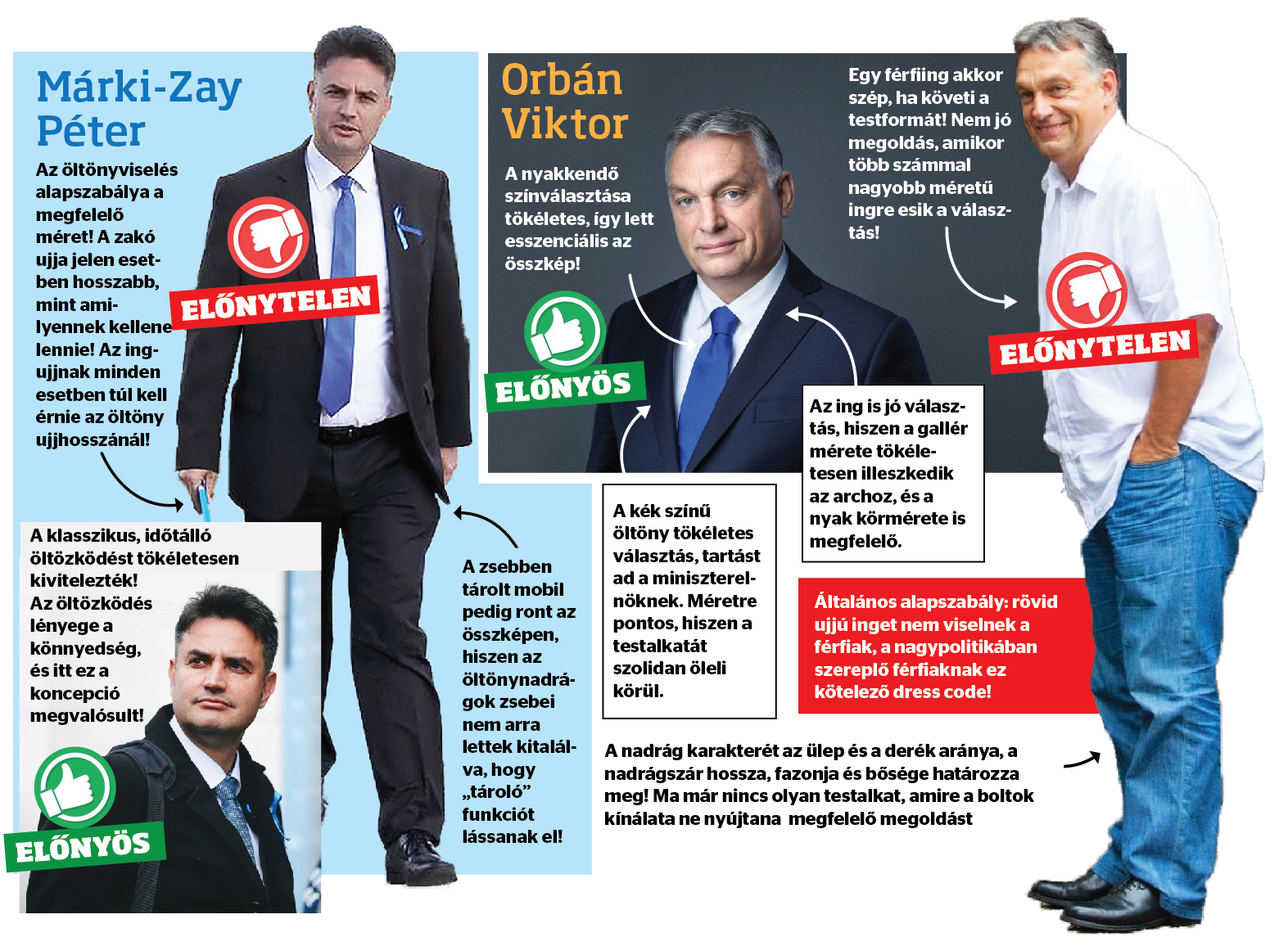Ízekre szedte Orbán Viktor és Márki-Zay Péter öltözetét a sztájliszt - Blikk