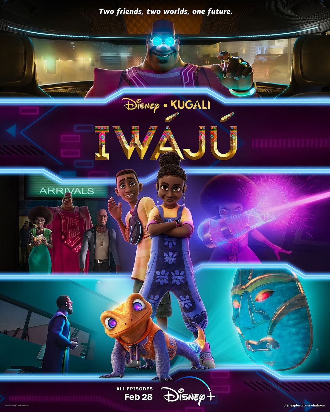 See the official trailer for Disney's sci-fi animated series 'Iwaju'