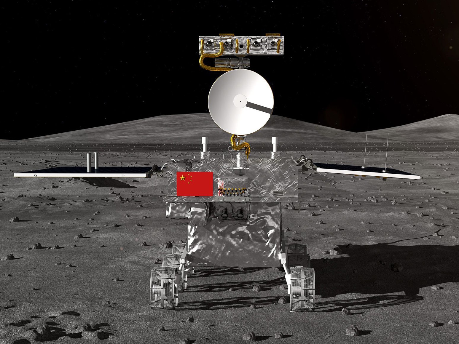 A rendering of a lunar rover for China's Chang'e-4 moon mission.