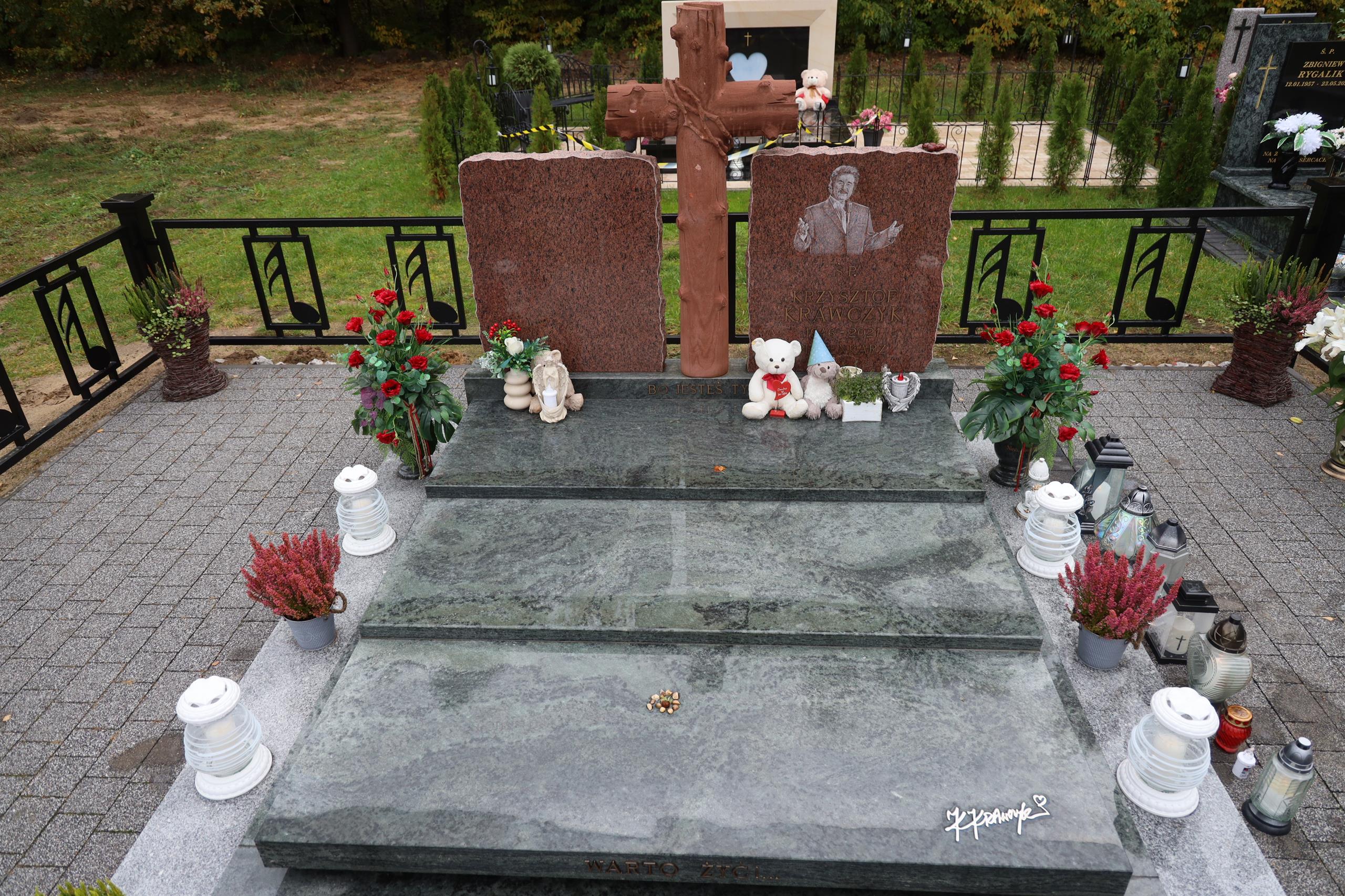 Smutny widok 1 listopada na grobie Krawczyka. To nie przypadek. ZDJĘCIA