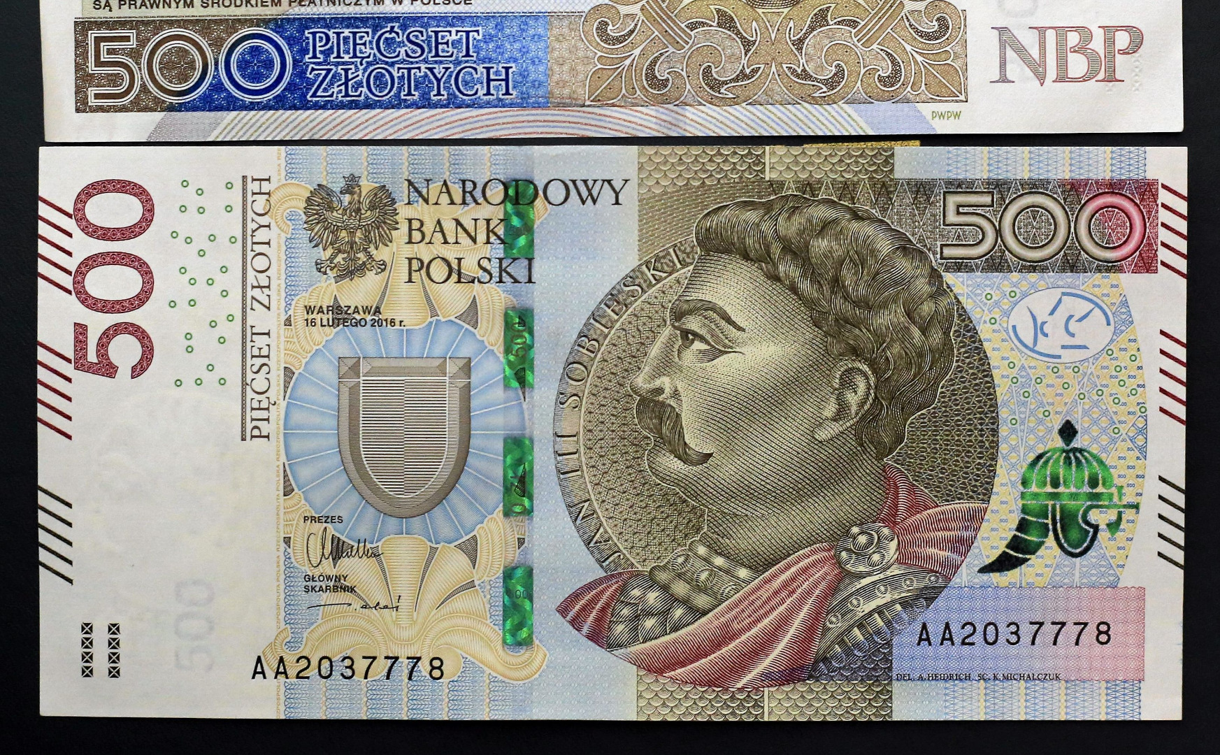 Banknot 500 zł trafił do obiegu. Prace rozpoczęto w listopadzie 2014 roku -  Dziennik.pl