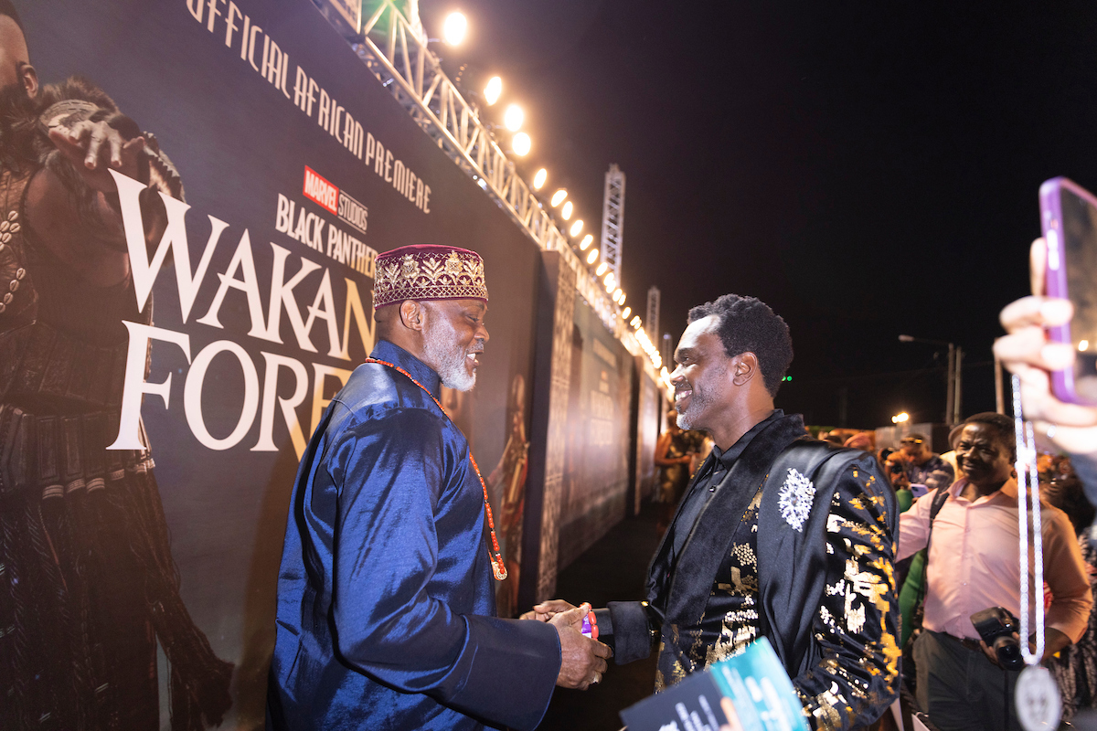 Richard Mofe Damijo and Wale Ojo at the Premiere