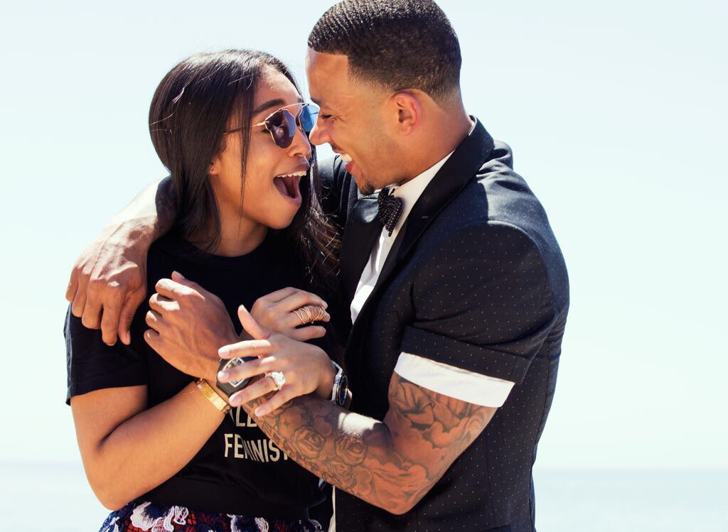 Steve Harvey on X: Marjorie and I are proud to announce the engagement of  our youngest daughter Lori to Memphis Depay, this young man is a good one!  Congrats!  / X