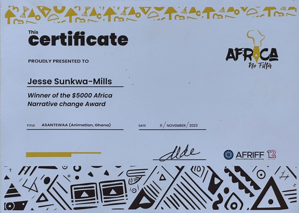 Ghana\'s 3D animated film ‘Asantewaa’ wins Africa Narrative Change award at AFRIFF